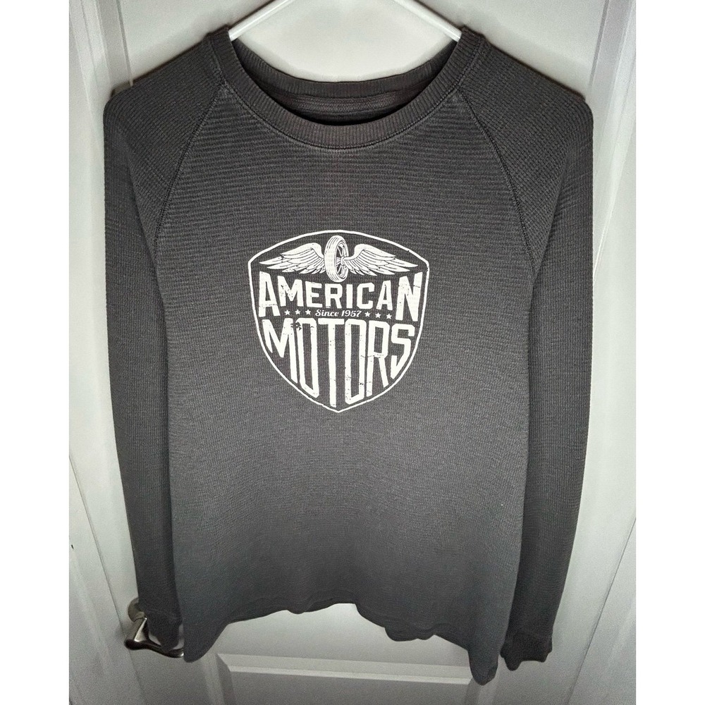 Vintage Y2k Roebuck & Co. American Motors Graphic Long Sleeve Thermal T-Shirt
